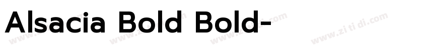 Alsacia Bold Bold字体转换